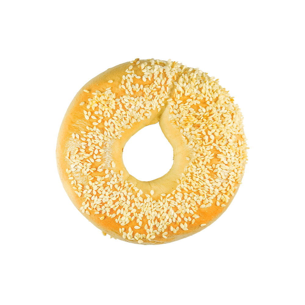Bagel de sésamo salado con fuente de trigo de alta calidad
