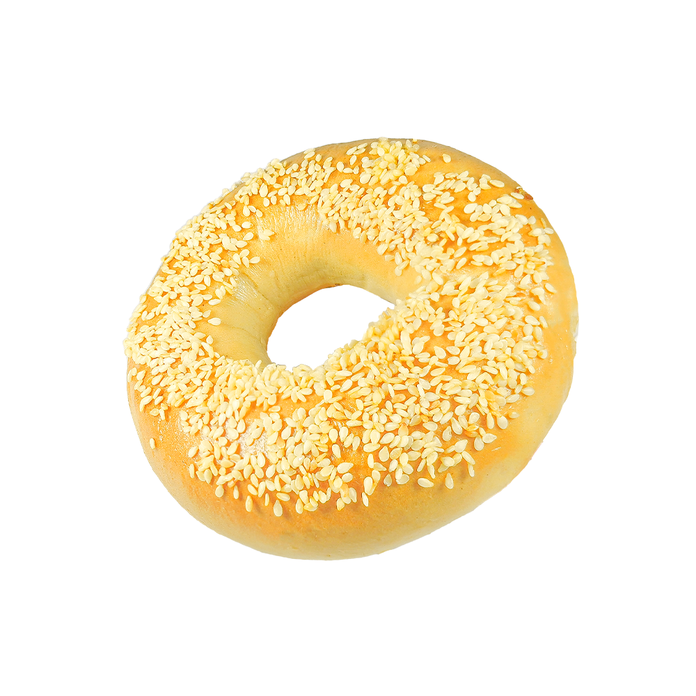 Bagel de sésamo salado con fuente de trigo de alta calidad