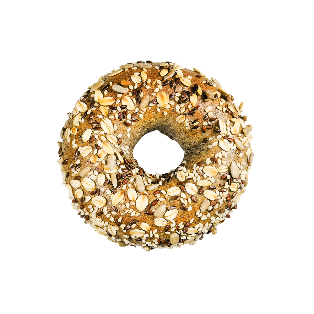 Bagel Multicereales De Trigo Integral Oscuro De Nutrición Dietética