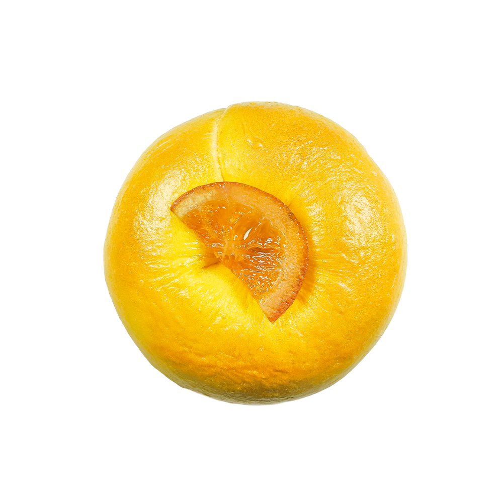 Dulce Y Refrescante Bagel De Queso Crema De Naranja