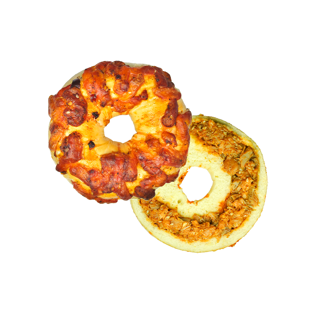 Bagel masticable con base de pollo y pimiento Teng