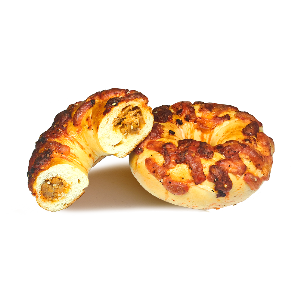 Bagel masticable con base de pollo y pimiento Teng