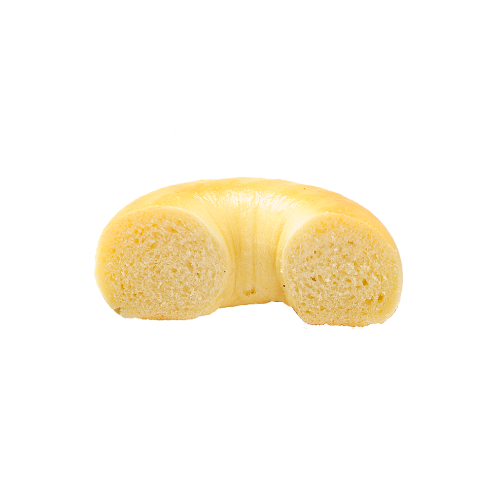 Bagel liso brillante y quebradizo